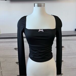 ིྀི ˚𓃹coquette Long sleeve top         ིྀི ˚𓃹